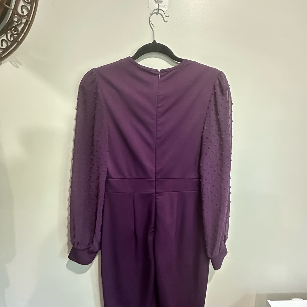 Grace Karin Deep Purple Long Sleeve Dress - Picture 5 of 5